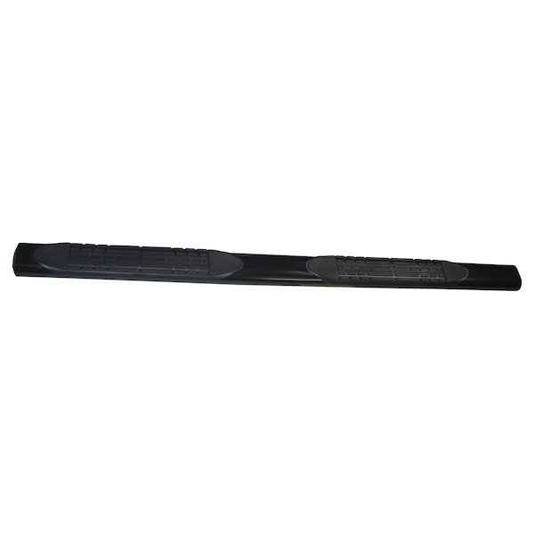 Trailfx TrailFX A1528B; Step Nerf Bar; With Step Pads 4 Inch Oval Straight Powder Coated Black Mild Steel A1528B - main